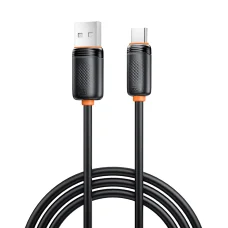 XO NB302 USB-A–USB-C kábel, 1 m, 3 A, fekete