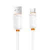 XO NB302 USB-A–USB-C kábel, 1 m, 3 A, fehér thumbnail