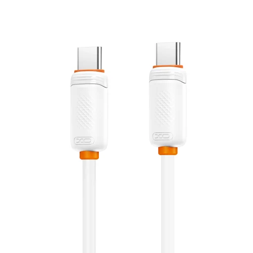 XO NB-Q298 USB-C–USB-C PD nabíjací a dátový kábel, 1 m, 240 W, biely - 2