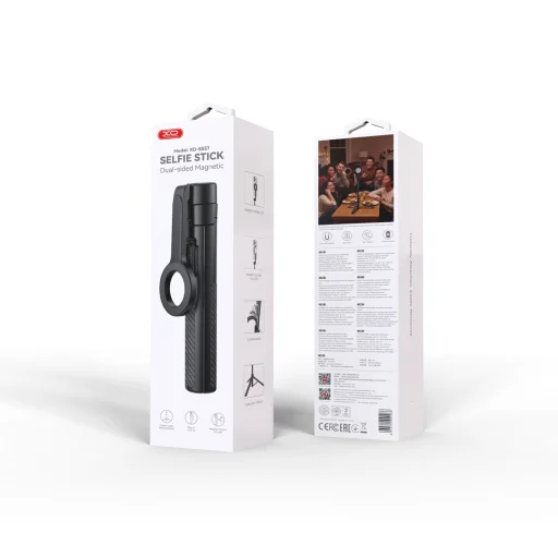 XO SS37 Bluetooth selfie tyč a statív s MagSafe magnetickým uchytením, čierna, 124 cm - 6