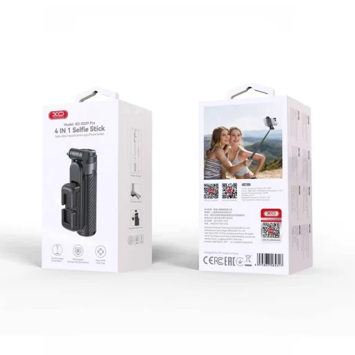 XO SS29 Bluetooth selfie tyč so statívom, čierna, 64 cm - 2