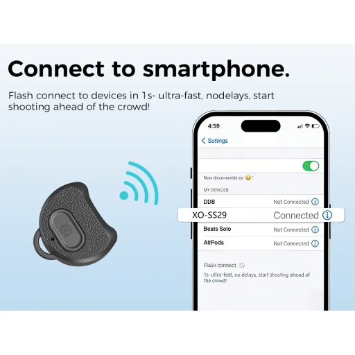 XO SS29 Bluetooth selfie tyč so statívom, čierna, 64 cm - 6