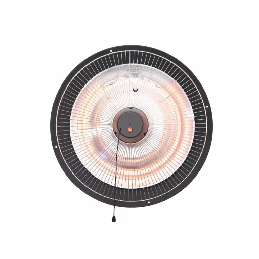 HOME FK262 karbonszálas kültéri fűtőtest, max. 1500 W, 2 fokozat, belógatható, IPX4, zsinórkapcsoló, kültéri kivitel - 2