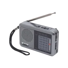 SAL RPC6CH mini vreckové rádio, 3 pásma príjmu, konektor pre slúchadlá, LED indikátor, nabíjateľný a vymeniteľný akumulátor
