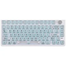 Mechanická klávesnica Epomaker HE75 V2 so spínačmi Creamy Jade HE, bielo-krémová