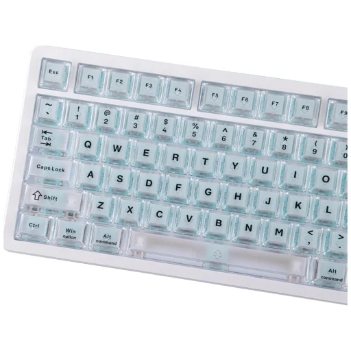 Mechanická klávesnica Epomaker HE75 V2 so spínačmi Creamy Jade HE, bielo-krémová - 4