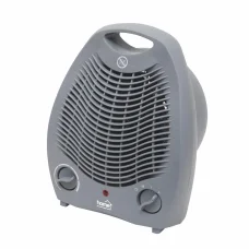 HOME FK1M teplovzdušný ventilátor, max. 2000 W, 2 stupne, 3 funkcie, termostat, sivý