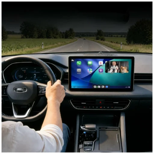 4smarts Panda bezdrôtový CarPlay adaptér s interiérovou kamerou, čierny - 7