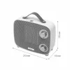 HOME FK58W prenosný PTC keramický ohrievač, max. 1500 W, termostat, 2 stupne, 3 prevádzkové režimy, biely thumbnail