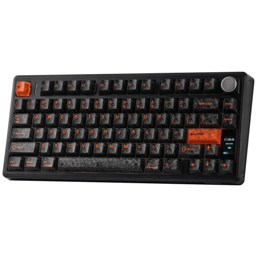 EPOMAKER TH80 V2 mechanická klávesnica so spínačmi Creamy Jade Switch, čierno-sivá - 4