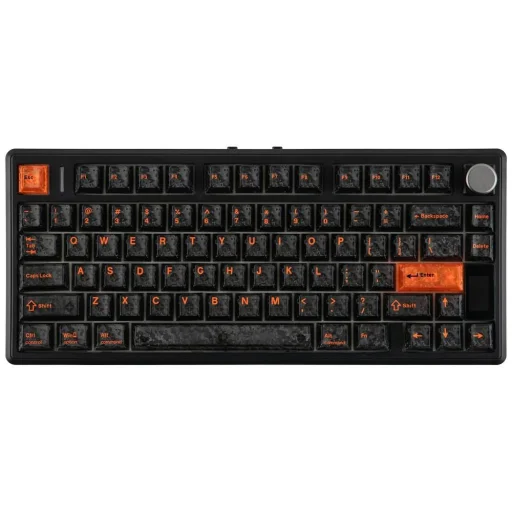 EPOMAKER TH80 V2 mechanická klávesnica so spínačmi Creamy Jade Switch, čierno-sivá - 1