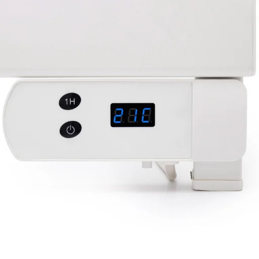 HOME FKTW150W nástenný elektrický sušič uterákov, 150 W, LED displej, IPX4, hliníkový, bielej farby. - 6