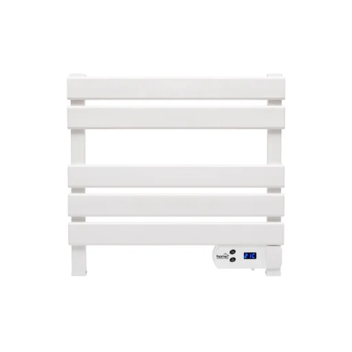 HOME FKTW150W nástenný elektrický sušič uterákov, 150 W, LED displej, IPX4, hliníkový, bielej farby. - 7