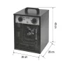 HOME FKI5 prenosný teplovzdušný ventilátor, max. 5000 W, 2 stupne, termostat, IPX4, dvojstenný plášť thumbnail