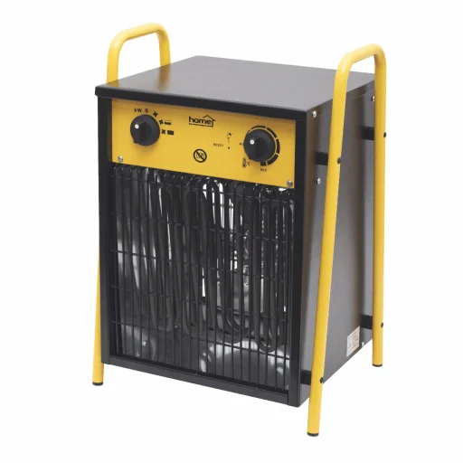 HOME FKI9 prenosný teplovzdušný ohrievač, max. 9000 W, 2 stupne, termostat, IPX4, dvojstenný kryt - 1
