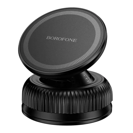 Borofone BH139 Rider magnetický vákuový držiak na telefón čierny - 1