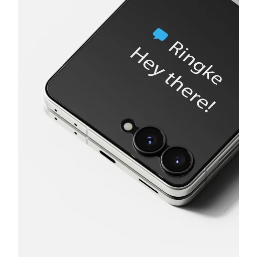 Samsung Galaxy Z Flip 8 Priehľadné Ringke Cover Display Pro tvrdené sklo na vonkajší displej, 2 ks - 4