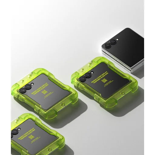 Samsung Galaxy Z Flip 8 Priehľadné Ringke Cover Display Pro tvrdené sklo na vonkajší displej, 2 ks - 5