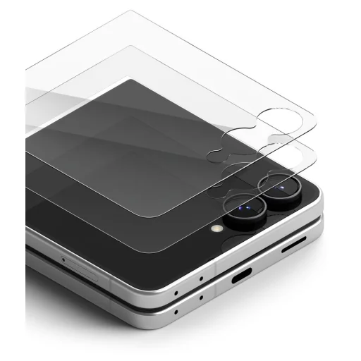 Samsung Galaxy Z Flip 8 Priehľadné Ringke Cover Display Pro tvrdené sklo na vonkajší displej, 2 ks - 2