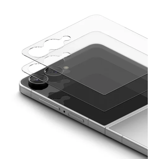 Samsung Galaxy Z Flip 8 Priehľadné Ringke Cover Display Pro tvrdené sklo na vonkajší displej, 2 ks - 3