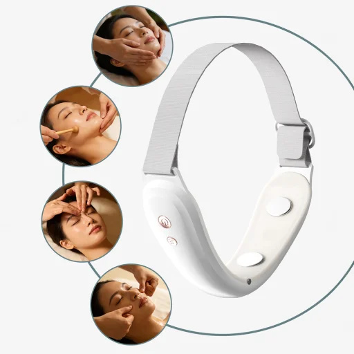 Belleskin by MAXGROOM M-170 EMS LED masážny prístroj na tvár a bradu, biely - 7