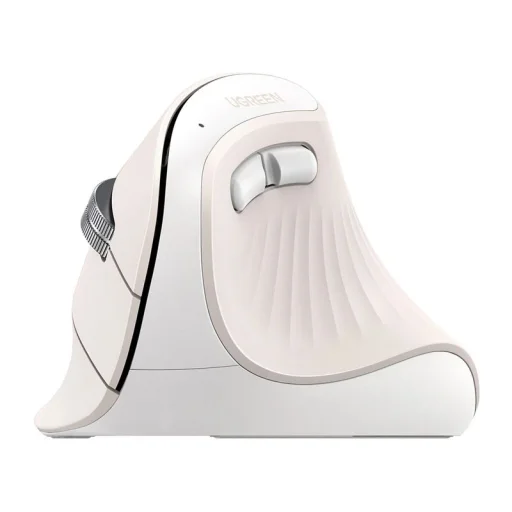 UGREEN MU008MINI bezdrôtová ergonomická vertikálna myš, biela - 3