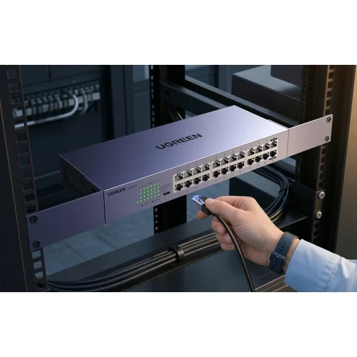 UGREEN CM740 24 portos Gigabit Ethernet hálózati kapcsoló - 5