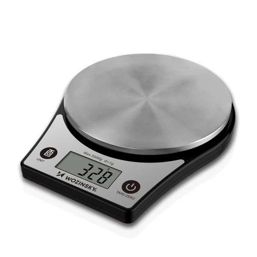 Wozinsky WAK-651 konyhai mérleg LCD kijelzővel, 5 kg, fekete - 2