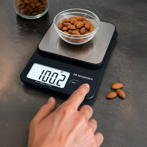 Wozinsky WAK-2252 digitális konyhai mérleg 5 kg-ig, fekete-ezüst - 5