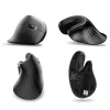 Wozinsky WWM-1076 vezeték nélküli függőleges ergonomikus egér 3600 DPI, fekete thumbnail