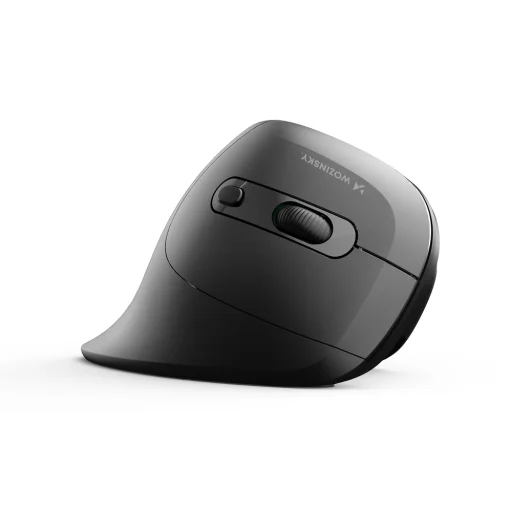 Wozinsky WWM-1076 bezdrôtová vertikálna ergonomická myš 3600 DPI, čierna - 4