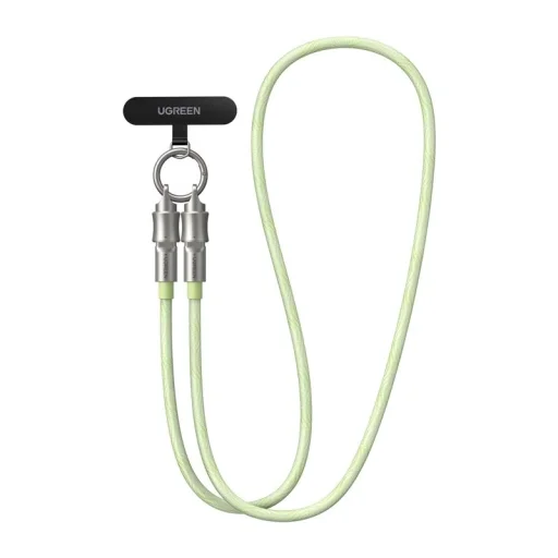 UGREEN L508 USB-C – USB-C kábel so šnúrkou na krk 1,2 m 60 W, zelený - 2