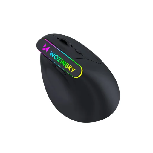 Wozinsky WMG-1164 bezdrôtová vertikálna ergonomická herná myš s RGB podsvietením, čierna - 3