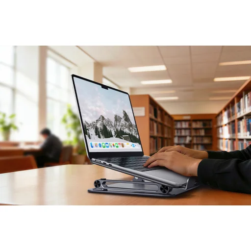 UGREEN LP966 nastaviteľný stojan na notebook, sivý - 5