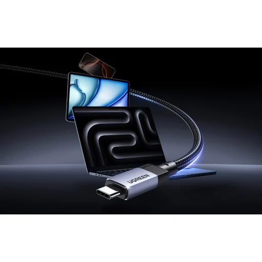 UGREEN L701 USB-C – USB-C kábel, 2 m, 240 W, čierny - 7