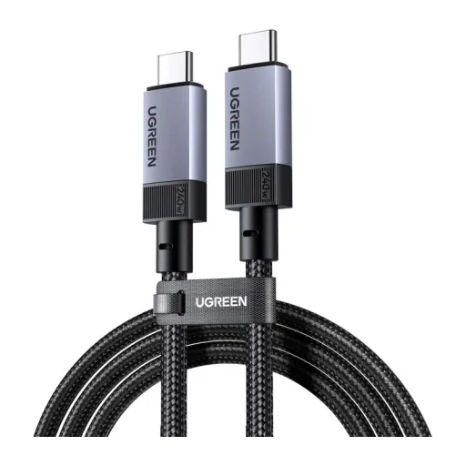 UGREEN L701 USB-C – USB-C kábel, 2 m, 240 W, čierny - 1