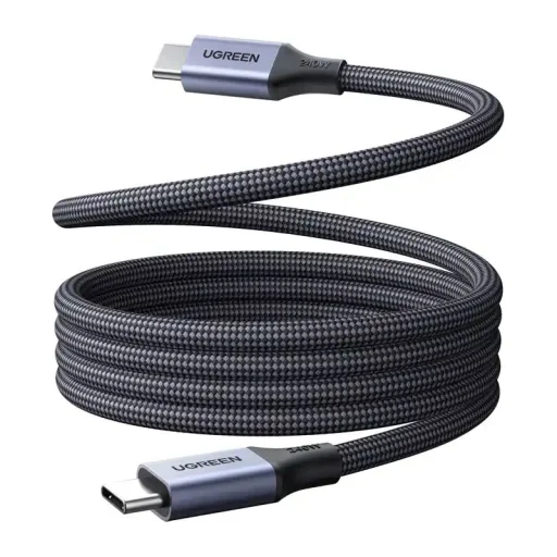 UGREEN L537 USB-C – USB-C PD 240 W magnetický kábel, 0,5 m, sivý - 1