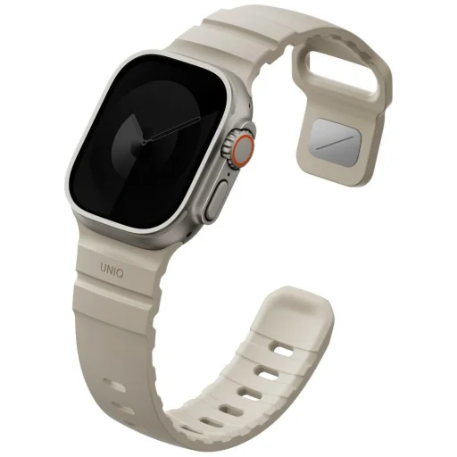 UNIQ Alton szilikon óraszíj Apple Watch 49/46/45/44 mm-hez, homokszín - 4