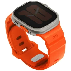 UNIQ Alton szilikon óraszíj Apple Watch 49/46/45/44 mm-hez, narancssárga