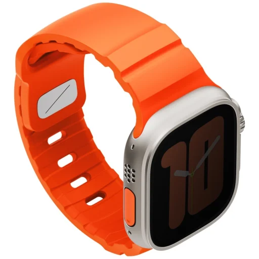 UNIQ Alton szilikon óraszíj Apple Watch 49/46/45/44 mm-hez, narancssárga - 2
