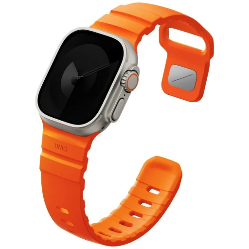 UNIQ Alton szilikon óraszíj Apple Watch 49/46/45/44 mm-hez, narancssárga - 4