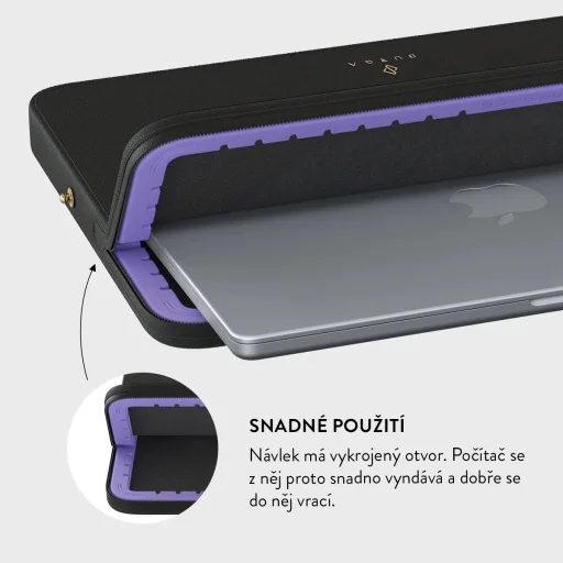 Burga puzdro na notebook vo farbe mandľové latte pre MacBook Pro 16" - 6
