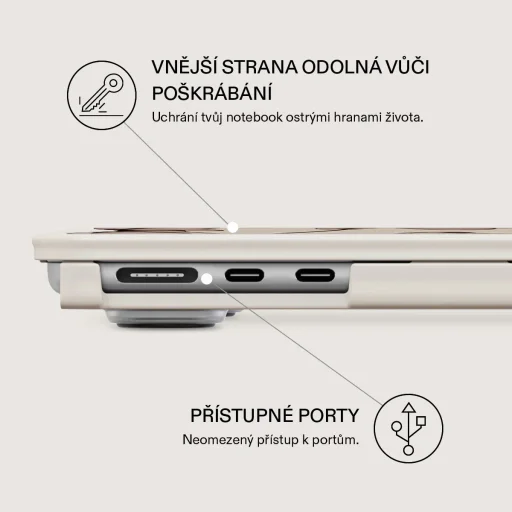 Puzdro Burga Barely Yours pre MacBook Air 13,6" - 4