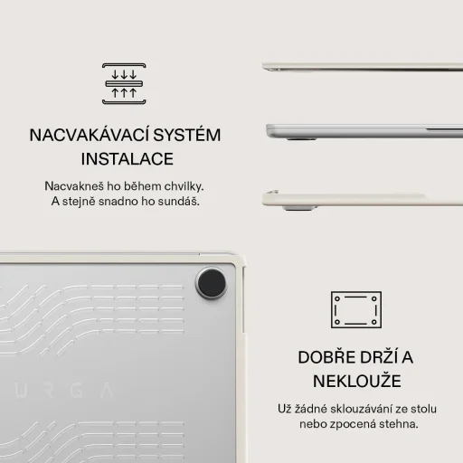 Puzdro Burga Barely Yours pre MacBook Air 13,6" - 5