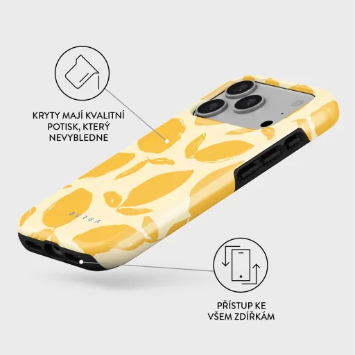 Puzdro Burga Tough MagSafe so vzorom citrónovej torty pre iPhone 17 Pro - 3