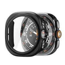 Samsung Galaxy Watch Ultra 2 47 mm čierny Spigen Thin Fit 360 ochranný kryt s tvrdeným sklom