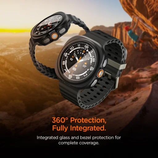Samsung Galaxy Watch Ultra 2 47 mm čierny Spigen Thin Fit 360 ochranný kryt s tvrdeným sklom - 14