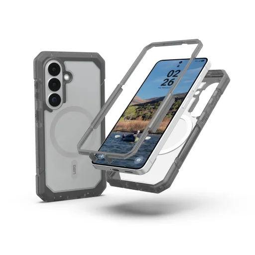 UAG Trooper ochranný kryt pre Samsung Galaxy S26, transparentný/popolavo sivý - 4