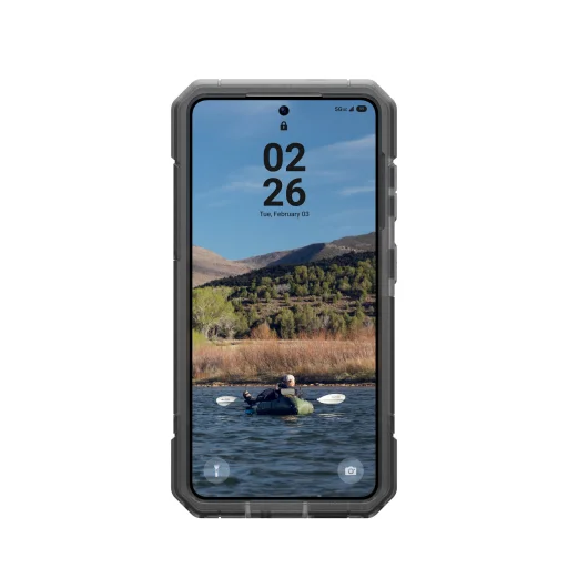 UAG Trooper ochranný kryt pre Samsung Galaxy S26, transparentný/popolavo sivý - 8