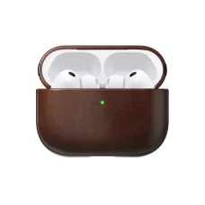 Nomad Modern kožené puzdro pre AirPods Pro 3, rustikálna hnedá (Horween)